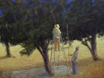 Raccoglitori di olive, 1985 da Lincoln Seligman